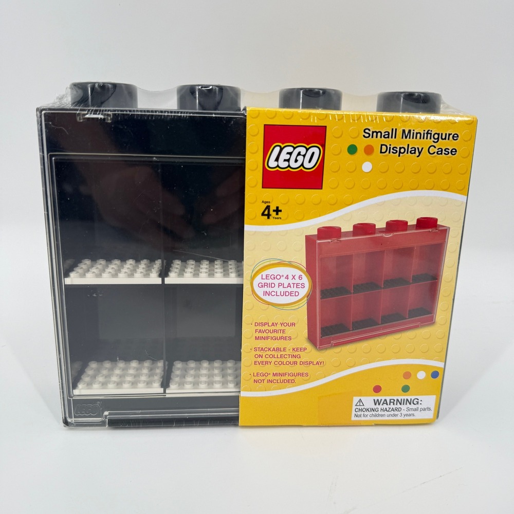 New Sealed‎ Lego Small Minifigure Display Case Black